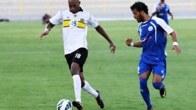 Shikabala, left, has made his presence felt already with an impressive show in the Etisalat Cup win against Kalba.