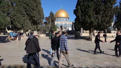 Temple Mount in Jerusalem. UK Prime Minister Rishi Sunak spoke on the phone to his Israeli counterpart. EPA