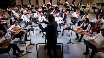 The UAE National Orchestra’s 70 full-time musicians and 30 choir members were selected from more than 3,200 applicants during a global audition process. Photo: UAE National Orchestra