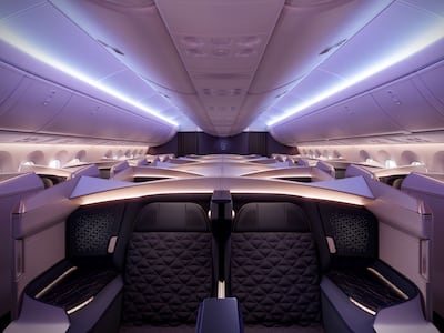 Business Elite cabin on Riyadh Air. Photo: Riyadh Air