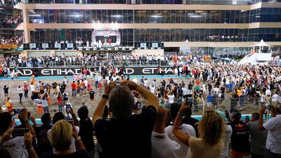 Fans at the awards ceremony. Victor Besa / The National
