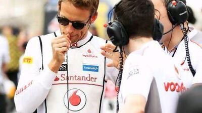 It was a tough day at the office for Jenson Button, left, and his McLaren-Mercedes teammate Lewis Hamilton at the Bahrain Formula One Grand Prix.