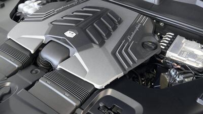 The Urus's 4.0-litre V8 engine. Antonie Robertson / The National