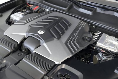 Many modern engines, such as this Lamborghini Urus's V8, aren't designed for DIY repairs. Antonie Robertson / The National