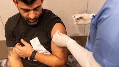 Health officials in the UAE have hailed an increase in the number of people coming forward to have the flu shot. Antonie Robertson / The National