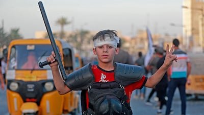 Violent protests are common in Iraq. AFP