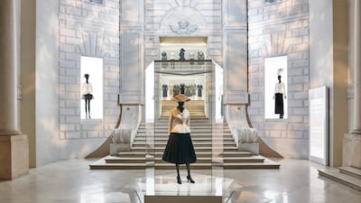 The Bar jacket at the Christian Dior: Designer Of Dreams exhibition. Photo by Adrien Dirand