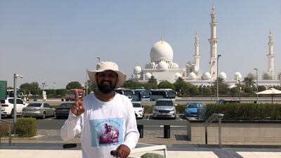 Peace advocate Nitin Sonawane walked from the Northern Emirates to Abu Dhabi this week
