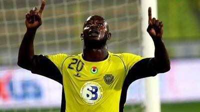 Achille Emana says he may stay in UAE if there is a better option than Al Wasl and Al Ahli. Satish Kumar / The National