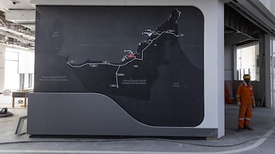 A map of the network at the Mohamed bin Zayed City station