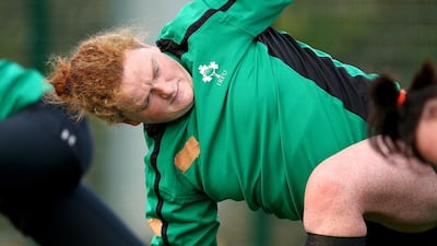 Fiona Reidy, a former schoolteacher in Abu Dhabi, made her Test debut for Ireland against England at the Twickenham Stoop on Saturday. Dan Sheridan / Inpho