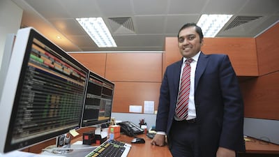 Akber Naqvi, head of asset management and fund manager at Al Masah Capital, says there could be profit taking in the coming weeks if the sentiment turns decidedly negative. Sarah Dea / The National