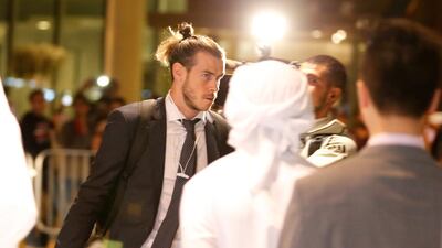 Gareth Bale arrives. EPA
