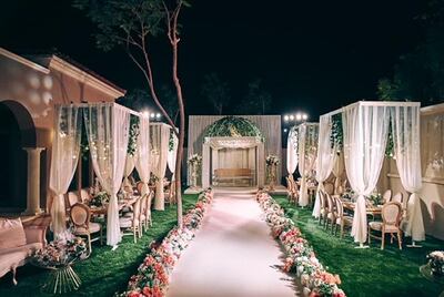 Garden weddings and receptions have become more popular as couples opt for smaller, socially distanced celebrations. Courtesy JAM Wedding Planners