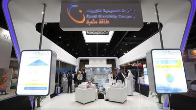 The Saudi Electricity Company at the POWER-GEN Middle East Conference and Exhibition in Abu Dhabi. Satish Kumar / The National