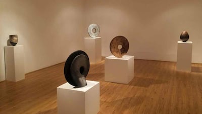 A handout photo of Michael Rice's ceramic exhibition New Forms at Dubai International Art Center (Courtesy: Michael Rice)