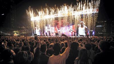 Stormzy performing at Redfest. Courtesy Arabian Radio Network