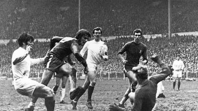 The Chelsea-Leeds 1970 FA Cup final at Wembley. Getty