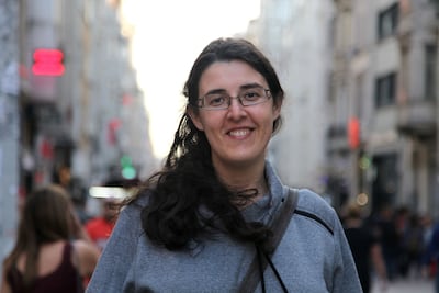 Elizabeth Tsurkov, pictured in 2017 in Istanbul. Ahmad Mohamad / AFP