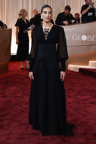 Saja Kilani in a dress by Jordanian fashion designer Reema Dahbou. PA Wire