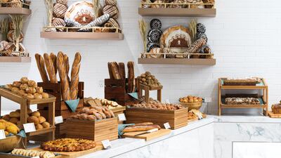 Friday afternoon brunch buffets are lavish affairs in the UAE. Seen here, the bakery section at Saffron, Atlantis, the Palm.