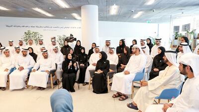 Sheikh Mohammed bin Rashid chaired today at his office in Emirates Towers the annual brainstorming session with his team. The meeting agenda detailed new ideas and future plans. Dubai Media Office / Wam