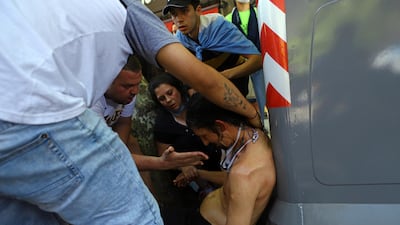 Police moved to cut off the back end of the crowd, enraging fans who hurled rocks and other objects at officers, who responded with rubber bullets. Reuters