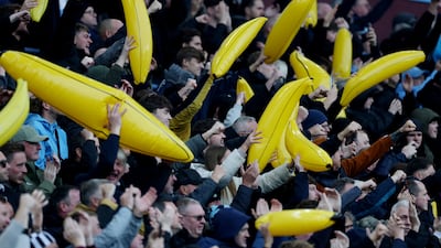 Manchester City fans at Villa Park. Reuters