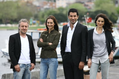 The cast of the popular Turkish television show Ezel: from left, Baris Falay, Sedef Avci, Kenan Imirzalioglu and Cansu Dere. Photo: Abu Dhabi TV