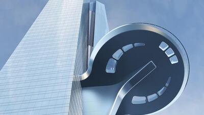 Rendering of Saudi Arabia's Kingdom Tower. The building is set to have 170 storeys and is being built on an area of 85,000 sq m. Courtesy Jeddah Economic Company