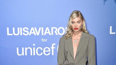 Elsa Hosk attends the Unicef Summer Gala on August 9, 2019 in Porto Cervo, Italy. Getty Images