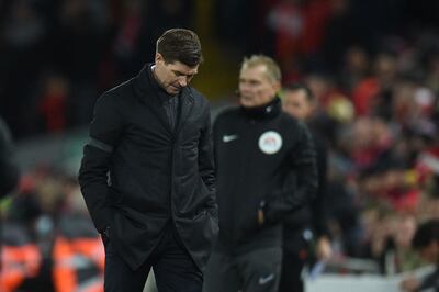 Aston Villa manager Steven Gerrard revealed he cancelled a training session after a rise in Covid cases. AFP