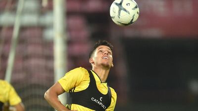 UAE national team train ahead of their World Cup 2022 Qualifier against Thailand. Courtesy UAEFA