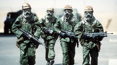 Soldiers from the US 82nd Airborne Division during Operation Desert Shield in Iraq, in 2006, three years after the fall of Saddam Hussein. Getty