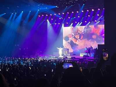 Akon performed some of his biggest hits at Etihad Arena. Photo: Evelyn Lau / The National