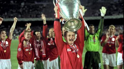 1999 - Manchester United - Umbro. Getty Images