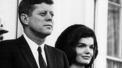 37. Jacqueline Lee Bouvier Kennedy was the wife of John F Kennedy. She served as First Lady from 1961 until her husband's assassination in 1963. During her lifetime, she garnered a reputation as a worldwide style icon. Getty Images