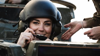 The Duchess of Cambridge shared some photos from her visit to Pirbright Training Academy and Abingdon airfield in November last year. . PA