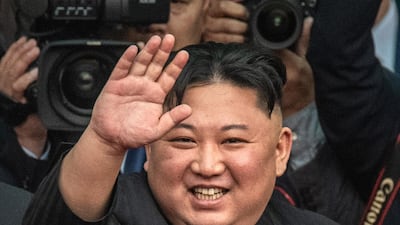 North Korean leader Kim Jong-un waves as he prepares to leave Vietnam by train after a two day official visit preceded by the DPRK-USA Hanoi summit, on March 2, 2019 in Dong Dang, Vietnam. Getty Images