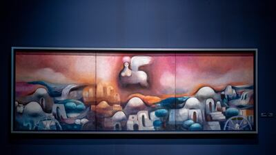 A work by Iraqi artist Nouri Al Rawi. Victor Besa / The National