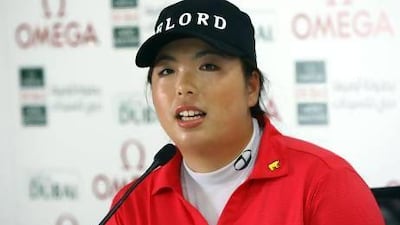China's Shanshan Feng says Asian players are 'mentally tough' and get a head start on their European counterparts. Satish Kumar / The National