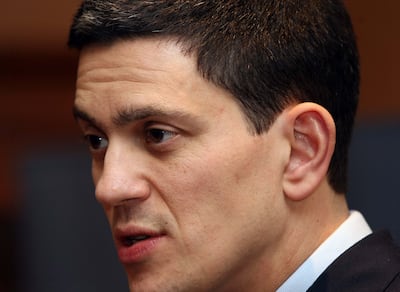 Fromer British foreign secretary David Miliband. The National