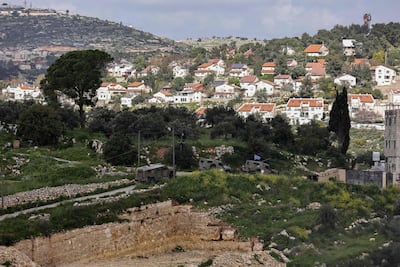 The Israeli settlement of Dolev in the occupied West Bank. AFP