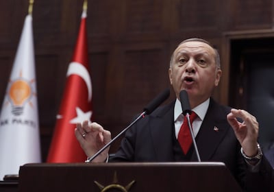 Turkey's Recep Tayyip Erdogan said he will not allow Idlib to fall to the Syrian regime. AP Photo