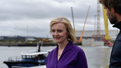 Liz Truss will win unless she 'fouls up in some spectacular fashion', says a respected pollster. AFP