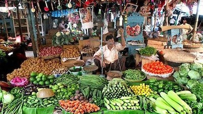 The prices of vegetables and fruits imported from India have gone up by as much as 15 per cent. Piyal Adhikary / EPA