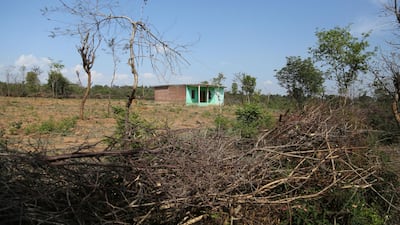 The house of the 8-year-old girl who was raped and murdered in Kathua district, Jammu and Kashmir. Channi Anand / AP