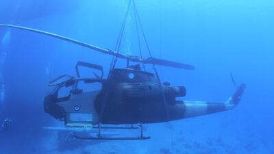 A combat helicopter is part of the museum. Reuters