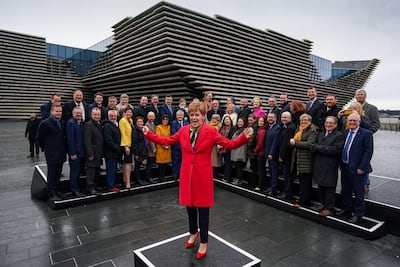Scottish First Minister Nicola Sturgeon won 48 out of a possible 59 Westminster seats in the UK general election. Jeff Mitchell / Getty