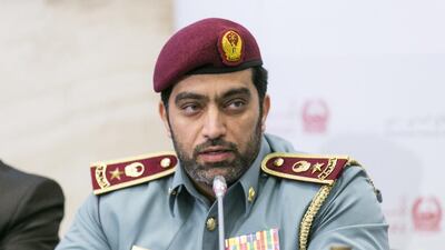 Lt Col Al Al Mutawa explained developments that may shape the future of civil defence in Dubai. Reem Mohammed / The National